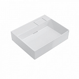 Раковина Kerama Marazzi LOGICA мебельная\подвесная без отверстий 60, белая глянцевая