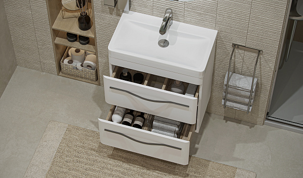 Раковина на тумбу Velvex Jill 60 см 9595(60)