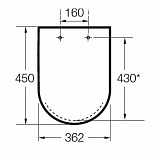 Крышка для чаши Roca Meridian Soft Close 8012A200B с микролифтом, петли хром