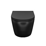 Унитаз подвесной безободковый, чёрный матовый, Blanco, IDDIS, BLAR3BMi25
