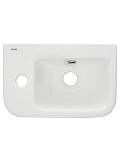 AQM5006L Умывальник AQUAme с отверстием под смеситель. Левый. 375х245х135