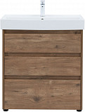 Тумба под раковину Aquanet Nova Lite 75 дуб рустикальный (3 ящика) 00302474