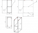 Модуль для тумбы Cersanit Moduo 20 см  SB-MD-MOD20-SZ