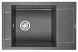 Мойка кухонная Granula прямоугольная кварц 7806, ГРАФИТ
