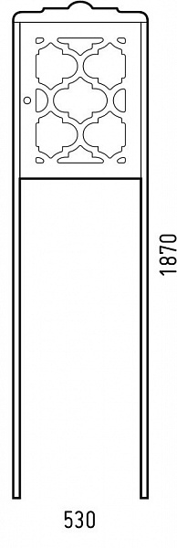 Стойка Corozo Манойр 50 белая SD-00000327