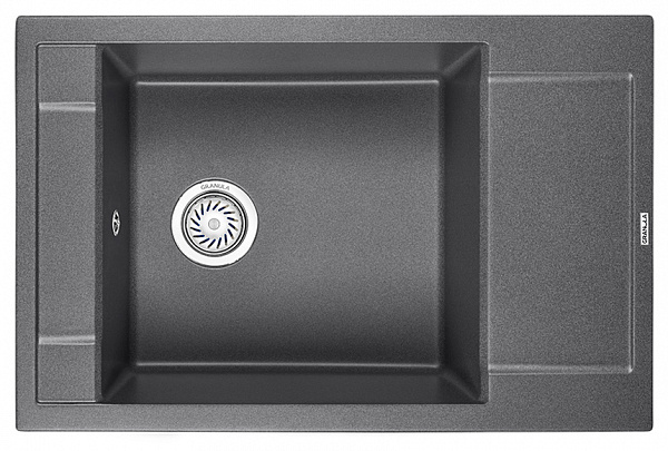 Мойка кухонная Granula прямоугольная кварц 7806, ГРАФИТ