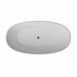 Ванна из искусственного камня Azario SOLID SURFACE 180х93х56, с хромированным сифоном
