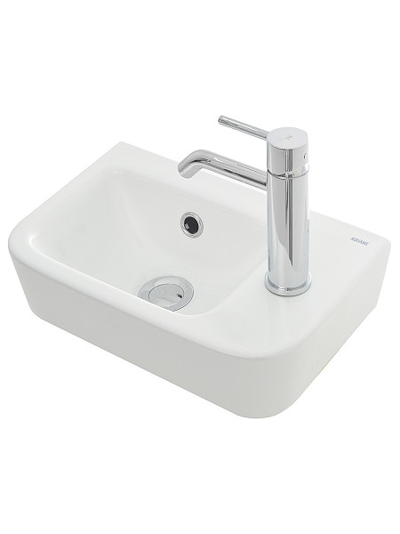 AQM5006R Умывальник AQUAme с отверстием под смеситель. Правый. 375х245х135