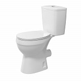 Унитаз Brava NG-9901 (630*360*740) напольный БЕЗОБОДКОВЫЙ с тонкой крышкой, 2 места