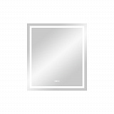 Зеркало Континент "Verte Led" 800х900 с часами, датчиком движения
