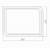 Зеркало Silver Mirrors Persey 80х60 см ФР-00001763