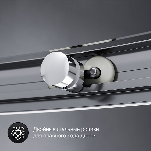 W83G-333-095CT Like Round 95 Душевое ограждение Like Round 95x95,  стекло прозрачное, проф хром глян