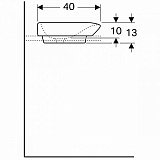 Раковина 60 см Geberit myDay 245460600 без отверстия перелива