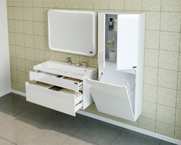 Колонна Лондон 60 подвесная с бельевой корзиной Санта 524005