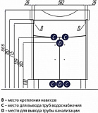 Тумба под раковину Акватон Инфинити 61 см 1A197201IFSC0