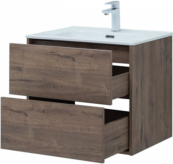 Тумба под раковину Aquanet Lino 60 (Flat) дуб веллингтон 00287541