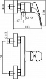 Смеситель для душа Aquanet Static AF330-30C AF330-30C