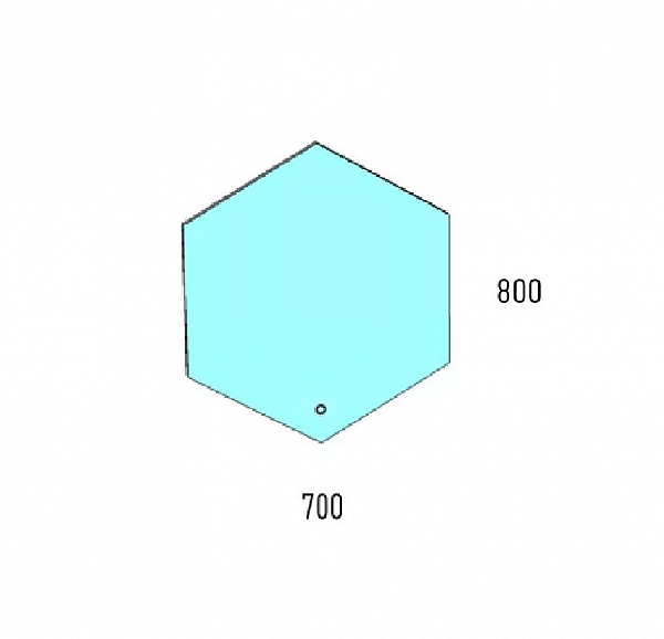 Зеркало Corozo LED "Теор 700*800" V, сенсор