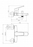 Смеситель FLAVIS для ванны Cersanit 63035