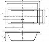 Акриловая ванна Riho Lusso 180x90 B026001005