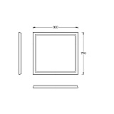 Зеркало Kerama Marazzi Pompei 80 см PO.mi.80\WHT