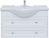 Тумба под раковину Aquanet Монте 105 белый матовый 00303999