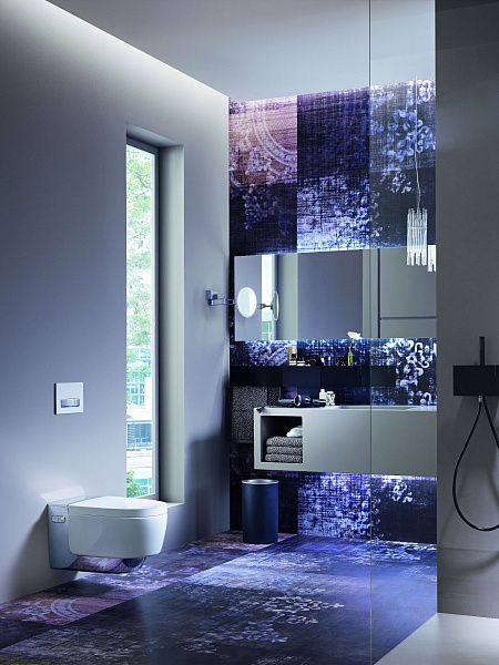 Унитаз-биде подвесной Geberit AquaClean mera comfort 146.214.21.1 с системой удаления запахов