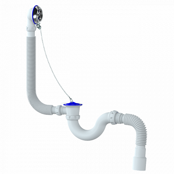 Слив-перелив Unicorn S32 прямоточный с гибким соединением 40 см