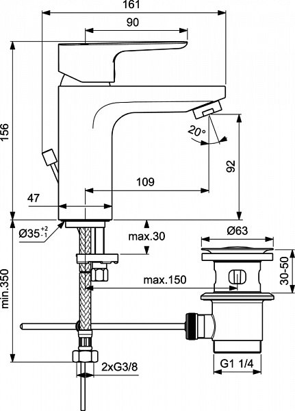 Набор Ideal Standard Ceraplan II BD005AA