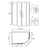 Душевой уголок Grossman Pragma PR-120RGL 120x80