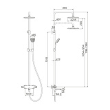 TORSBBTi06 , Cмеситель термостатический с верхним душем, Torr, ID