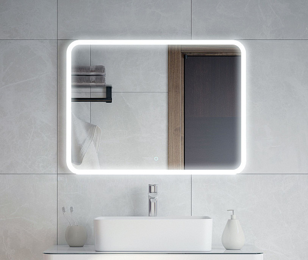 Зеркало Corozo LED "Альбано 800х600", сенсор