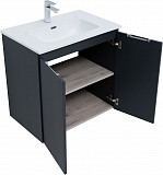 Тумба под раковину Aquanet Алвита New 70 2 дверцы, антрацит 00303904