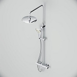 F0790410 Gem душ.система, набор: смеситель д/душа с термостатом, верхн. душ d 220 мм, ручн.душ 1 ф-ц