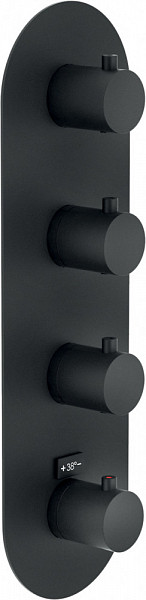 Смеситель для душа Nobili Live WE00103/TBM (на 3 выхода) Velvet black
