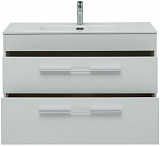 Тумба под раковину Aquanet Августа 100 белый (ручка хром) 00277509