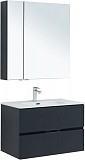 Мебель для ванной Aquanet Алвита New 80 2 ящика, антрацит 00274200