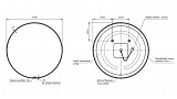Зеркало Cersanit ECLIPSE smart 80x80 в черной рамке
