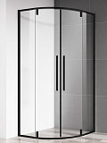 Душевой уголок AQUAme  800*800*1950мм.,  стекло 6мм, цвет профиля матовый черный.