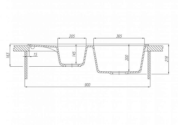 Мойка для кухни Aquaton Делия 87 песочный 1A716232DE220