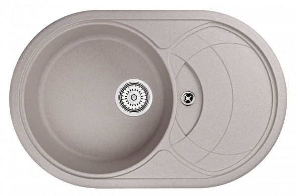 Мойка кухонная Granula овальная кварц 7801, АНТИК