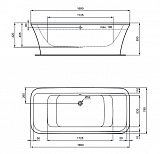Ванна акриловая Ideal Standard Connect Air E113801 170х79