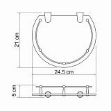 Полка стеклянная Wasserkraft K-566
