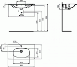Раковина Ideal Standard Tesi 80 см T350901