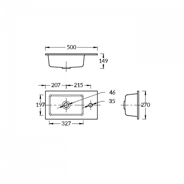 Раковина на тумбу Kerama Marazzi Lato LA.wb.50